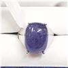 Image 2 : 75) STERLING SILVER GEMSTONE RING SIZE 7