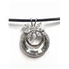 Image 2 : 77) STERLING SILVER CUBIC ZIRCONIA NECKLACE