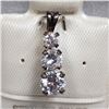 Image 1 : 79) STERLING SILVER CUBIC ZIRCONIA PENDANT