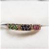 Image 1 : 83) GOLD-PLATED STERLING SILVER GEMSTONE RING