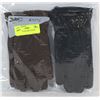 Image 1 : 2PK LADIES LEATHER GLOVES LARGE
