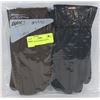 Image 1 : 2PK LADIES LEATHER GLOVES LARGE