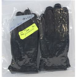 2PK LADIES LEATHER GLOVES MEDIUM