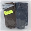 Image 1 : 2PK LADIES LEATHER GLOVES SMALL.