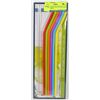 Image 1 : NEW 6 PACK OF SILICONE REUSABLE STRAWS WITH
