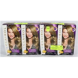 4 BOXES OF CLAIROL AGE DERY DARK BLONDE HAIR COLOR