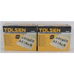 SET OF 2 NEW TOLSEN 12 PC'S