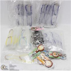 BAG OF ASSORTED FASHION JEWELRY-MOSTLY NECKLACES