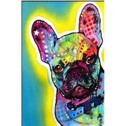 NEW MODERN ART DOG OIL PRINT ON CANVAS