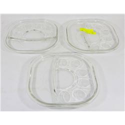 SET OF 3 CLASSIC EGG PLATES
