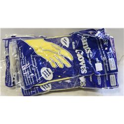 RUBBER GLOVES   XL  LOT OF 12