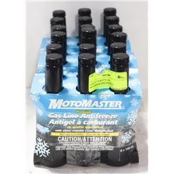 CASE OF 18 BOTTLES MOTORMASTER GASLINE ANTIFREEZE