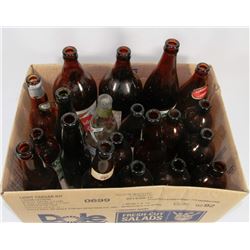 FLAT OF COLLECTIBLE BOTTLES