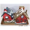 Image 1 : LOT OF 2 LIGHT UP CHRISTMAS HOUSES