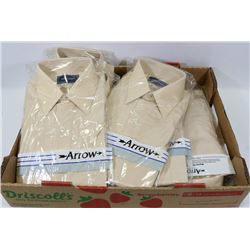 FLAT OF NEW  ARROW DRESS SHIRTS SIZE 15/38