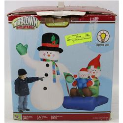 AIRBLOWN INFLATABLE SNOWMAN & FAMILY -