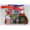 Image 1 : LOT OF ASSORTED CHRISTMAS DECORATIONS AND ITEMS