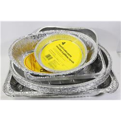 LOT OF ALUMINUM ROASTING AND BAKING PANS