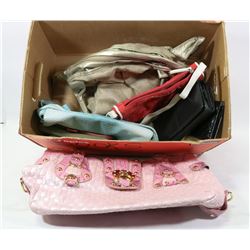BOX OF ASSORTED PURSES AND WALLETS