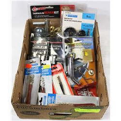 NEW HARDWARE ITEM LOT: INCLUDES GLASS CUTTERS