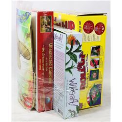 NEW LOT OF PUZZLES AND ROLL UP MAT