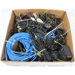 BOX OF CHARGER CORDS