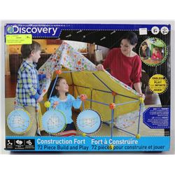 DISCOVERY KIDS 12 PIECE CONSTRUCTION FORT
