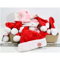 BOX OF BABY SANTA PLUSH HATS