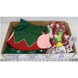 FLAT OF CHRISTMAS ITEMS