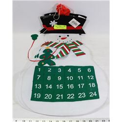 SET OF 5 SNOWMAN ADVENT CALENDAR