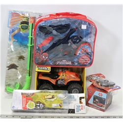 NEW BOX OF KIDS TOYS INCLUDING TONKA  ATV,