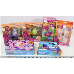 NEW LOT OF KIDS TROLLS DOLLS