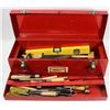Image 1 : TOOLBOX WITH FILES, SAWS, AND MORE