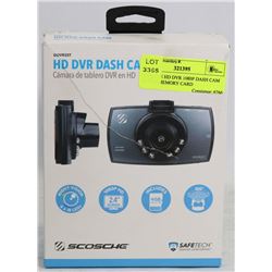 SCOSCHE HD DVR 1080P DASH CAM W/ 4GB MEMORY CARD