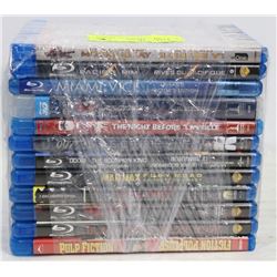 BUNDLE OF 12 BLUE-RAY MOVIES.