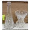 Image 1 : LOT OF 2 CRYSTAL VASES