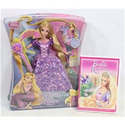BARBIE RAPUNZEL DOLL WITH BARBIE RAPUNZEL MOVIE.