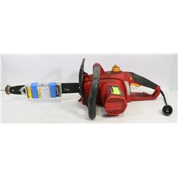 14" HOMELITE CHAINSAW WITH NEW CHAIN