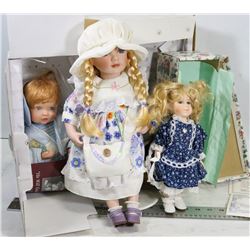 LOT OF 3 ASSORTED DOLLS