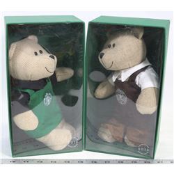 SET OF 2 STAR BUCKS BEARS