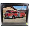 Image 1 : BELMONT FIRE TRUCK FRAMED PICTURE