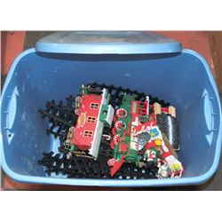 TOTE OF CHRISTMAS TRAIN SET