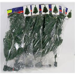 LOT OF 6 24 INCH CHRISTMAS TREES.
