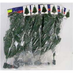 LOT OF 6 24 INCH CHRISTMAS TREES.