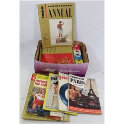 BOX FULL OF 1950'S AND UP PHOTOGRAPHY BOOKS,