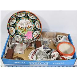 2 WOODEN ROOSTERS, CHINESE ORANGE BOWL, 1971 DAHER