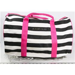 PINK, WHITE AND BLACK VICTORIA'S SECRET TRAVEL BAG