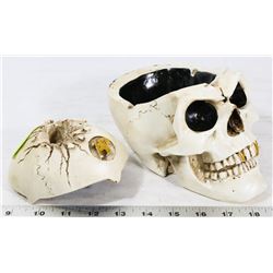 SKULL TREASURE BOX WITH GUNSHOT