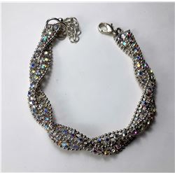 17)  SILVER TONE & AURORA BOREALIS