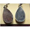 Image 2 : 8)  MEXICAN SILVER & ABALONE PEAR SHAPED